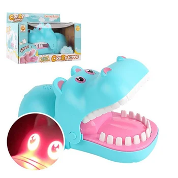 2*AA Battery Powered Electric Biting Hippo Tooth Game Toy Funny Lighting Sound Effect Family Games Children's Halloween Toy
2*AA Battery Powered Electric Biting Hippo Tooth Game Toy Funny Lighting Sound Effect Family Games Children's Halloween Toy