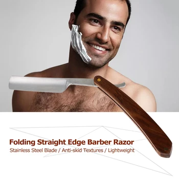 Straight Edge Barber Razor Folding Shaving Knife Stainless Steel Blade Hair Shaver Male Shaving Tool Wooden Handle
Straight Edge Barber Razor Folding Shaving Knife Stainless Steel Blade Hair Shaver Male Shaving Tool Wooden Handle