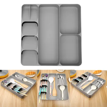 Cutlery Organizer Kitchen Drawer Organizer Tray Spoon Cutlery Separation Finishing Storage Box Tableware Kitchen Tool Dropship 
Cutlery Organizer Kitchen Drawer Organizer Tray Spoon Cutlery Separation Finishing Storage Box Tableware Kitchen Tool Dropship
