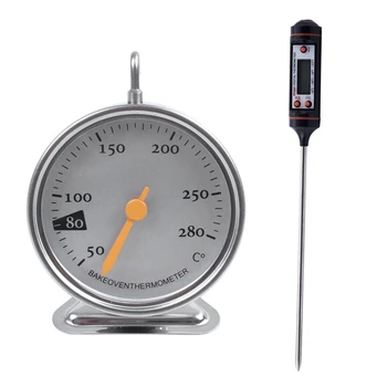 2 Pcs Kitchen Thermometer: 1 Pcs Electric Stove Thermometer & 1 Pcs Thermometer Cooking Pro Electronic Probe
2 Pcs Kitchen Thermometer: 1 Pcs Electric Stove Thermometer & 1 Pcs Thermometer Cooking Pro Electronic Probe