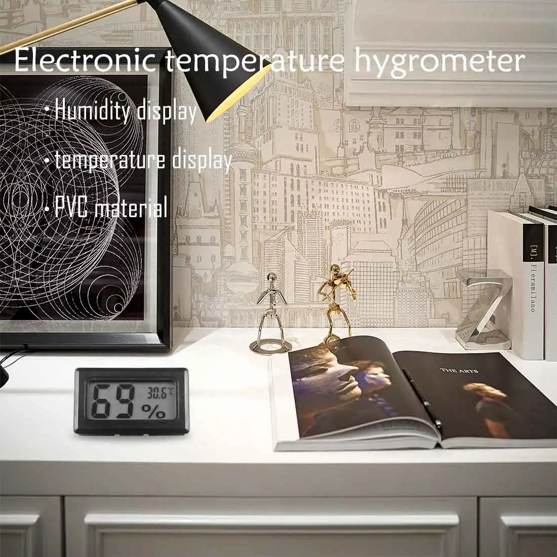 Hygromete Digital LCD Thermometer Sensor Convenient Refrigerator Aquarium Monitoring Display Humidity Detector Cultivation Tool
Hygromete Digital LCD Thermometer Sensor Convenient Refrigerator Aquarium Monitoring Display Humidity Detector Cultivation Tool