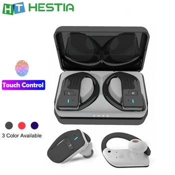 Z2 Ear Hook TWS Blue Tooth Earphone 5.0 Touch Wireless Fashion Earpiece Handsfree with Binaural Microphone Power Bank & Lanya
Z2 Ear Hook TWS Blue Tooth Earphone 5.0 Touch Wireless Fashion Earpiece Handsfree with Binaural Microphone Power Bank & Lanya