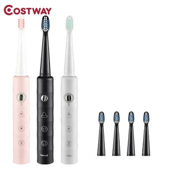 COSTWAY Electric Toothbrush 6 Mode USB Fast Rechargeable Ultrasound Automatic Replacement Tooth Brush Adult IPX7 Waterproof
COSTWAY Electric Toothbrush 6 Mode USB Fast Rechargeable Ultrasound Automatic Replacement Tooth Brush Adult IPX7 Waterproof