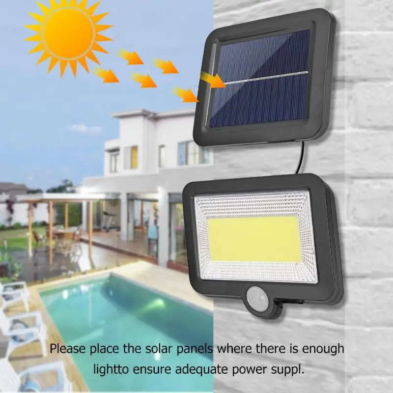COB 100LED Solar Lamp Motion Sensor IP65 Waterproof Outdoor Path Night Lighting Solar Lights illuminate Garden Courtyard Aisle
COB 100LED Solar Lamp Motion Sensor IP65 Waterproof Outdoor Path Night Lighting Solar Lights illuminate Garden Courtyard Aisle