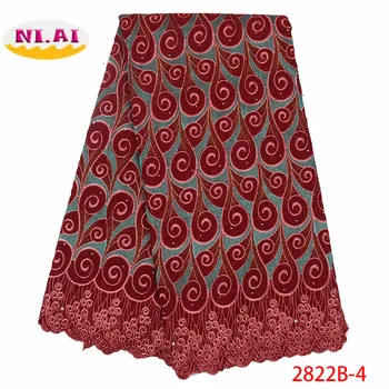 NIAI Nigerian Wedding Lace Fabric Fashion African Cotton Swiss Voile Lace In Switzerland 2019 High Quality Dry Lace XY2822B-4
NIAI Nigerian Wedding Lace Fabric Fashion African Cotton Swiss Voile Lace In Switzerland 2019 High Quality Dry Lace XY2822B-4
