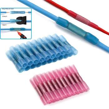 100PCS AWG 22-14 Waterproof Cable Crimping Terminals Connector Heat Shrink Butt Terminals Insulated Electrical Wire Connectors
100PCS AWG 22-14 Waterproof Cable Crimping Terminals Connector Heat Shrink Butt Terminals Insulated Electrical Wire Connectors