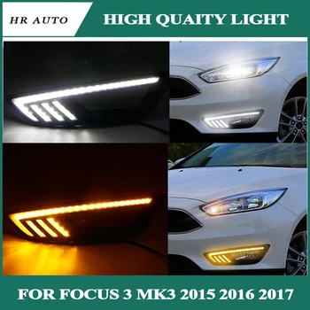 LED Car DRL daytime running light with fog lamp hole with turn signal For Ford Focus 3 mk3 2015 2016 2017 12V
LED Car DRL daytime running light with fog lamp hole with turn signal For Ford Focus 3 mk3 2015 2016 2017 12V