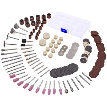 141Pcs Rotary Tool Accessories Kit 1/8-Inch Shank All Purpose Power Tool Accessory Set Universal Fitment for Easy Drilling Sawin
141Pcs Rotary Tool Accessories Kit 1/8-Inch Shank All Purpose Power Tool Accessory Set Universal Fitment for Easy Drilling Sawin