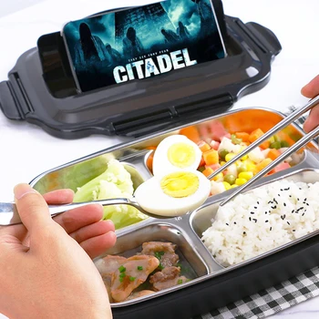 Stainless Steel Bento Lunch Box Food Container Storage 3 In 1 Leak Proof Healthy BPA-Free Foods Separated Metal Bento Box Kids
Stainless Steel Bento Lunch Box Food Container Storage 3 In 1 Leak Proof Healthy BPA-Free Foods Separated Metal Bento Box Kids