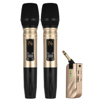 Professional-Grade UHF Dual-Band Wireless Handheld Microphone Microphone System Charging Receiver One for Two
Professional-Grade UHF Dual-Band Wireless Handheld Microphone Microphone System Charging Receiver One for Two