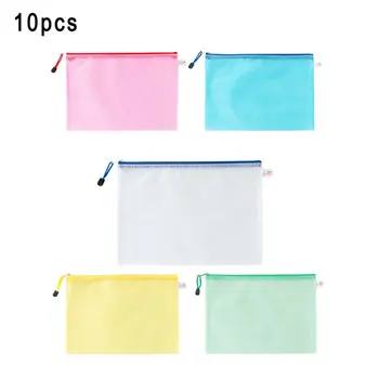 Grid Zipper File Bag Information Bag Storage Bag Waterproof PVC Bag Plastic A4 Folder Various Colors 
Grid Zipper File Bag Information Bag Storage Bag Waterproof PVC Bag Plastic A4 Folder Various Colors