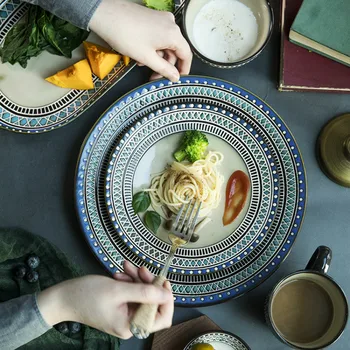 European Ceramic Dinner Set Dessert Plate Steak Salad Snack Cake Plates Tableware pf90617
European Ceramic Dinner Set Dessert Plate Steak Salad Snack Cake Plates Tableware pf90617