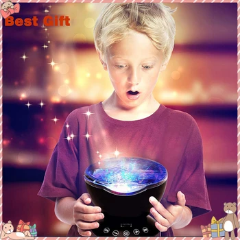 Kid Child Gift Sleep Light Projection Lamp Nightlight Ocean Wave Projector Undersea Projector Lamp 7 Color Changing Music Player
Kid Child Gift Sleep Light Projection Lamp Nightlight Ocean Wave Projector Undersea Projector Lamp 7 Color Changing Music Player