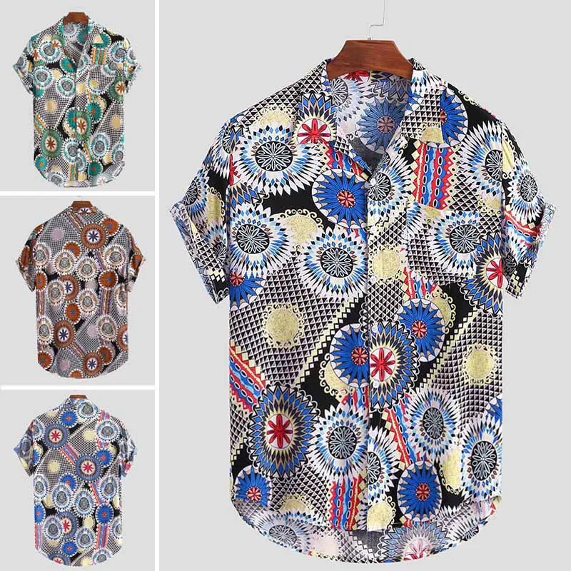 INCERUN Man Casual Breathable Floral Buttons Blouse Causal Hawaiian Beach Camisa Men Summer Shirts Short Sleeve Lapel Shirt 5XL
INCERUN Man Casual Breathable Floral Buttons Blouse Causal Hawaiian Beach Camisa Men Summer Shirts Short Sleeve Lapel Shirt 5XL