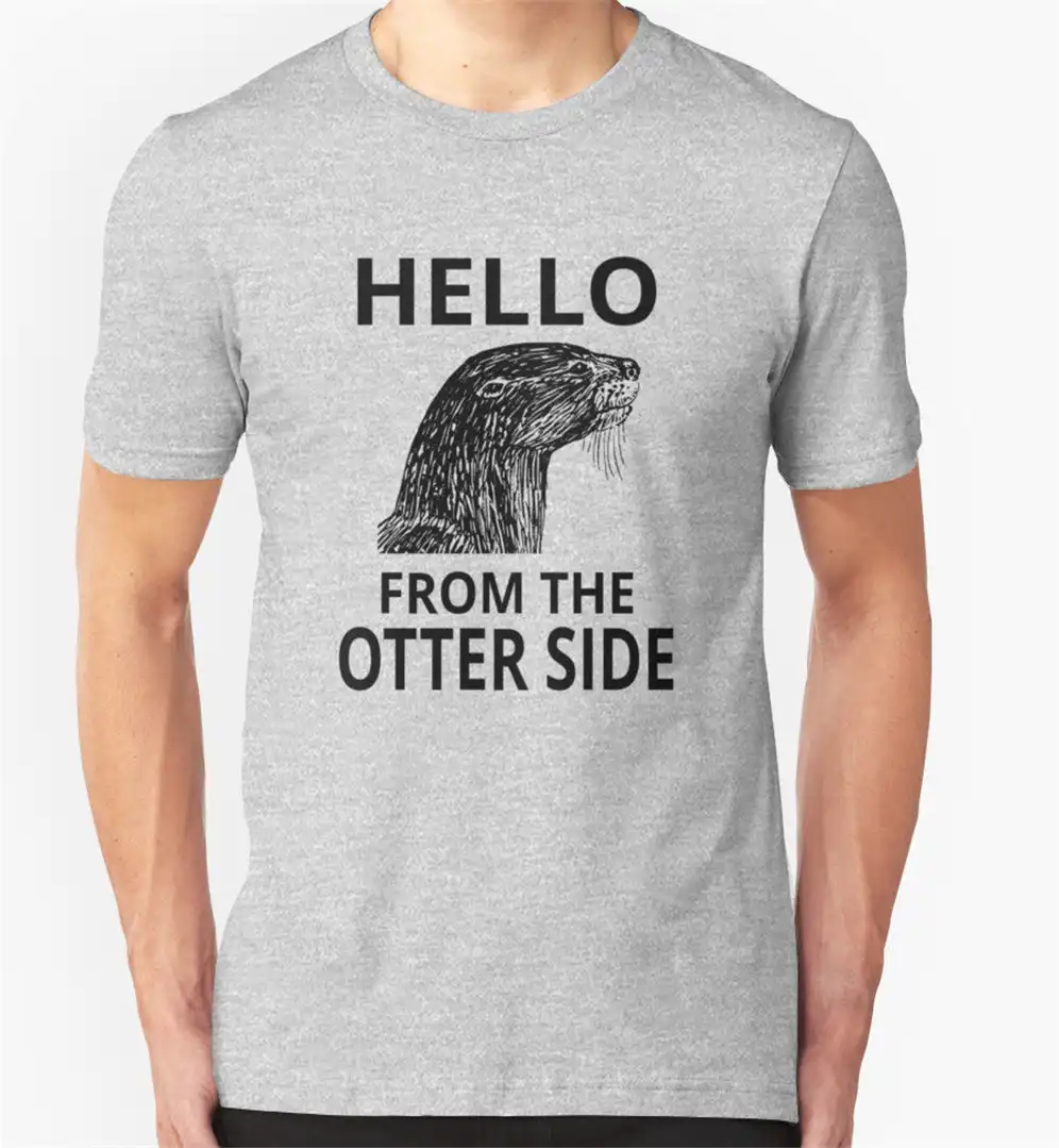 from the otter side tshirt funny slogan joke pun birthday gift