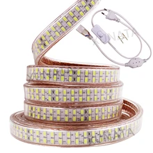 Supper Bright LED Strip 220V 110V 5730 Light Strip Double Row 240LED/M Waterproof Ribbon Rope Lights with ON/OFF Switch US EU UK
Supper Bright LED Strip 220V 110V 5730 Light Strip Double Row 240LED/M Waterproof Ribbon Rope Lights with ON/OFF Switch US EU UK