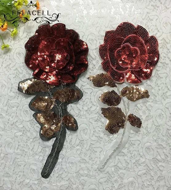 FFLACELL Rose Flowers Sequins Clothes Embroidered Sew on Patches for Clothing DIY Motif Appliques patches
FFLACELL Rose Flowers Sequins Clothes Embroidered Sew on Patches for Clothing DIY Motif Appliques patches
