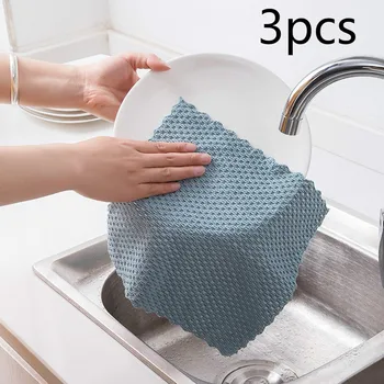 Kitchen Anti-grease Wiping Rags Efficient Super Absorbent Microfiber Cleaning Cloth Home Washing Dish Kitchen Cleaning Towel 
Kitchen Anti-grease Wiping Rags Efficient Super Absorbent Microfiber Cleaning Cloth Home Washing Dish Kitchen Cleaning Towel