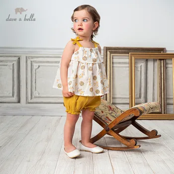 DBM13817 dave bella summer baby girls fashion bow floral clothing sets kids cute sets children 2 pcs suit
DBM13817 dave bella summer baby girls fashion bow floral clothing sets kids cute sets children 2 pcs suit