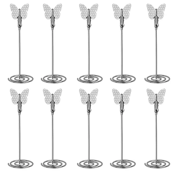 10Pcs Butterfly Place Card Holders Table Number Holders Table Card Holders Pictures Stand for Wedding Party Office
10Pcs Butterfly Place Card Holders Table Number Holders Table Card Holders Pictures Stand for Wedding Party Office