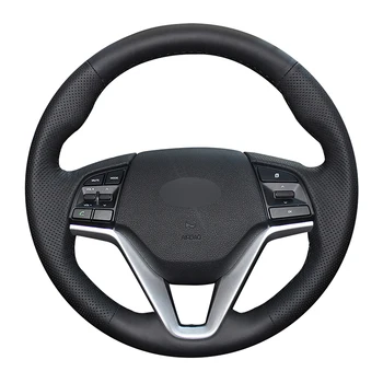 Hand Sew Black Artificial Leather Car Steering Wheel Cover for Hyundai Tucson 3 2015 2016 2017 2018 2019
Hand Sew Black Artificial Leather Car Steering Wheel Cover for Hyundai Tucson 3 2015 2016 2017 2018 2019