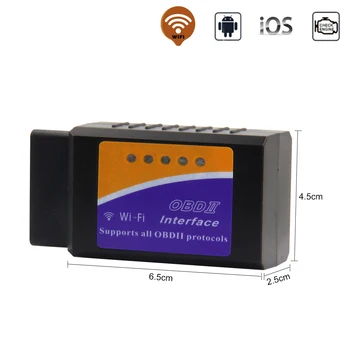 ELM327 WIFI V1.5 OBD2 Car Diagnostic Scanner Best Elm327 WI-FI Super Mini ELM 327 V 1.5 OBDII iOS Diagnostic Tool code reader
ELM327 WIFI V1.5 OBD2 Car Diagnostic Scanner Best Elm327 WI-FI Super Mini ELM 327 V 1.5 OBDII iOS Diagnostic Tool code reader