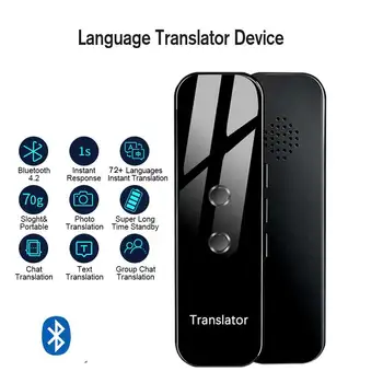 G6 Language Translator Device Portable Instant Voice Translator 72+Languages Bluetooth Travelling Learning Busines
G6 Language Translator Device Portable Instant Voice Translator 72+Languages Bluetooth Travelling Learning Busines