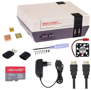 Retroflag NESPI Case For Raspberry PI 3 Model B 3B Plus 3B+ With Heatsink Fan HDMI Cable Power Adapter Gamepads Retropie Games
Retroflag NESPI Case For Raspberry PI 3 Model B 3B Plus 3B+ With Heatsink Fan HDMI Cable Power Adapter Gamepads Retropie Games
