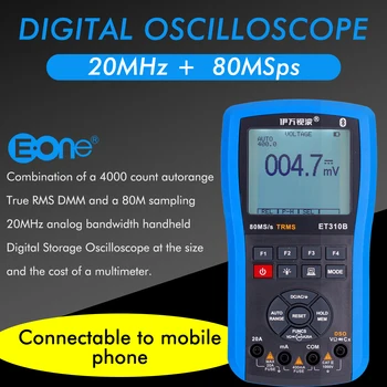 Oscilloscope ET310 Digital Storage scope meter 4 in 1 oscilloscope multimeter LCD display Handheld Multimeters
Oscilloscope ET310 Digital Storage scope meter 4 in 1 oscilloscope multimeter LCD display Handheld Multimeters
