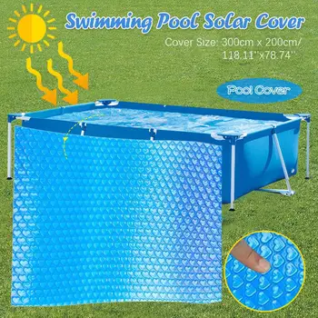 New Pool Cover Square Solar Swimming Pool Tub Cover Outdoor Bubble Blanket Accessories Dustproof Waterproof Pool Cover
New Pool Cover Square Solar Swimming Pool Tub Cover Outdoor Bubble Blanket Accessories Dustproof Waterproof Pool Cover