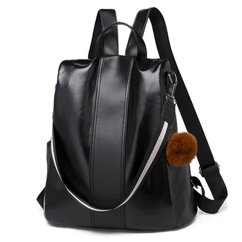 Women Waterproof anti-theft Leather Backpacks Bags For Girls Female Shoulder Bag Multifunction Traveling Backpack Mochilas 
Women Waterproof anti-theft Leather Backpacks Bags For Girls Female Shoulder Bag Multifunction Traveling Backpack Mochilas