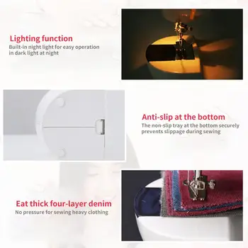 ABS Single Needle Electric Sewing Machine Hand-Held Sewing Machine Portable Mini Handheld Multifunctional Useful Home Pink
ABS Single Needle Electric Sewing Machine Hand-Held Sewing Machine Portable Mini Handheld Multifunctional Useful Home Pink