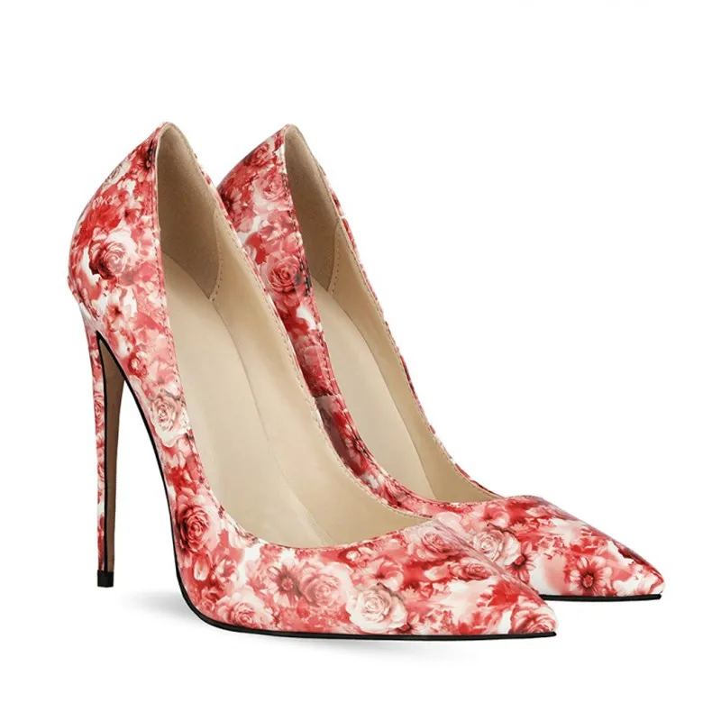 New Print Single Shoe 10/12cm Pumps Women Sandals Fashion Versatile Trend Pointed Shallow High Heels Floral
New Print Single Shoe 10/12cm Pumps Women Sandals Fashion Versatile Trend Pointed Shallow High Heels Floral