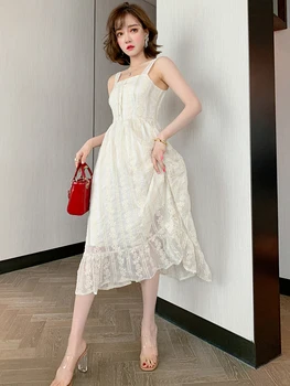 Stylish Elegant Collar Vintage Lace Crocheted Skirt Fairy Dungaree Dress Women's Fashion Summer New
Stylish Elegant Collar Vintage Lace Crocheted Skirt Fairy Dungaree Dress Women's Fashion Summer New