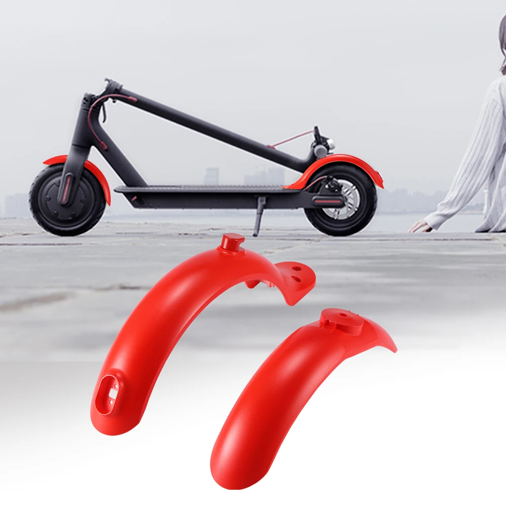 

for Xiaomi M365 Electric Scooter Tyre Front Rear Mudguard Set Splash Fender Mud Guards Scooter Fenders Red Replacement Parts