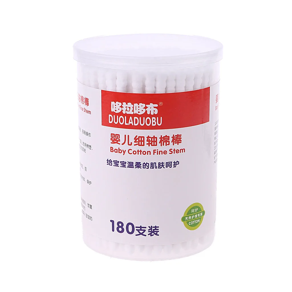 High Quality 180Pcs Baby Swabs Cotton Double End Swab Disposable Thin Stick Cleaning Tools #330
High Quality 180Pcs Baby Swabs Cotton Double End Swab Disposable Thin Stick Cleaning Tools #330
