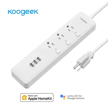 Koogeek WiFi Smart Outlet Surge Protector Works for Google Individually Controlled 3-outlet Power WiFi Smart Outlet
Koogeek WiFi Smart Outlet Surge Protector Works for Google Individually Controlled 3-outlet Power WiFi Smart Outlet