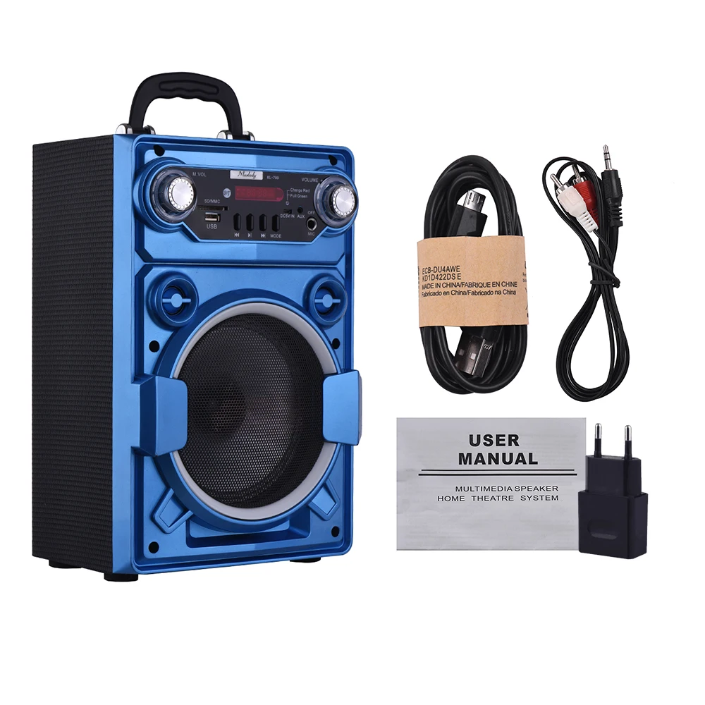 Muslady KL-709 Portable Wireless BT Speaker Colorful LED Light Built-in Rechargeable Battery With Memory Card Slot USB
Muslady KL-709 Portable Wireless BT Speaker Colorful LED Light Built-in Rechargeable Battery With Memory Card Slot USB
