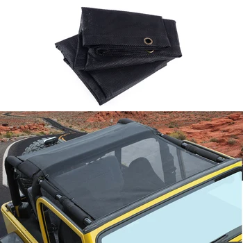 Black PVC Mesh Shade Top Cover Sunshade UV Protector Fit for Jeep Wrangler TJ 1997 1998 1999 2000 2001 2002 2003 2004 2005 2006 
Black PVC Mesh Shade Top Cover Sunshade UV Protector Fit for Jeep Wrangler TJ 1997 1998 1999 2000 2001 2002 2003 2004 2005 2006