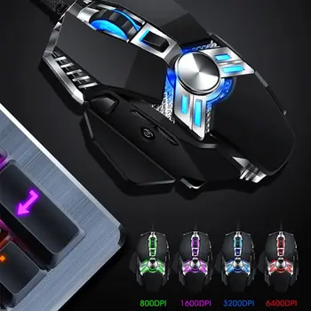 Wired Macro Programming Gaming Mouse LED Breathing Light 4 Gear DPI Adjustable Computer Laptop Mouse for Gaming Office
Wired Macro Programming Gaming Mouse LED Breathing Light 4 Gear DPI Adjustable Computer Laptop Mouse for Gaming Office