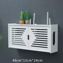 Large Wireless Wifi Router Storage Box PVC panel Shelf Wall Hanging Plug Board Bracket Cable Storage Organizer Home Decor Large Wireless Wifi Router Storage Box PVC panel Shelf Wall Hanging Plug Board Bracket Cable Storage Organizer Home Decor