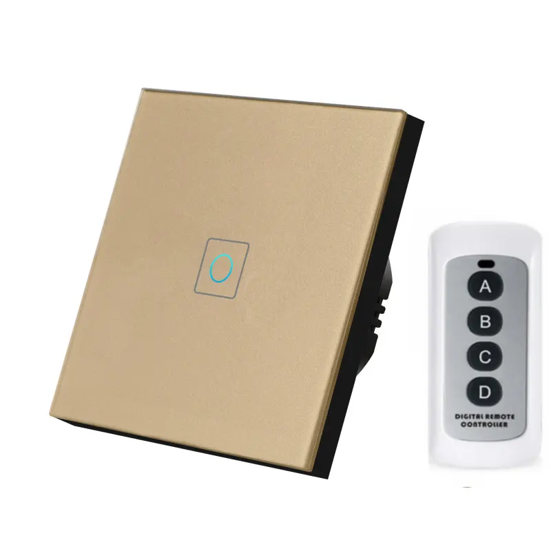 EU Standard Remote Control Switch 1 Gang Smart Wall Touch Light Switch LED Indicator Crystal Tempered Glass Panel Switch
EU Standard Remote Control Switch 1 Gang Smart Wall Touch Light Switch LED Indicator Crystal Tempered Glass Panel Switch