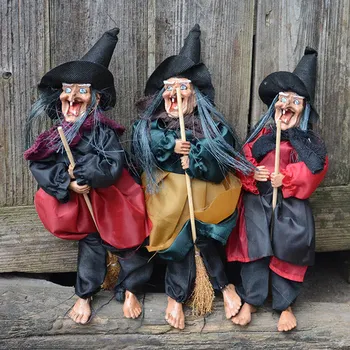 Halloween Hanging Witch Sound Control Glowing Eyes and Spooky Sounds Halloween Decorations Haunted House Hanging Prop FP
Halloween Hanging Witch Sound Control Glowing Eyes and Spooky Sounds Halloween Decorations Haunted House Hanging Prop FP