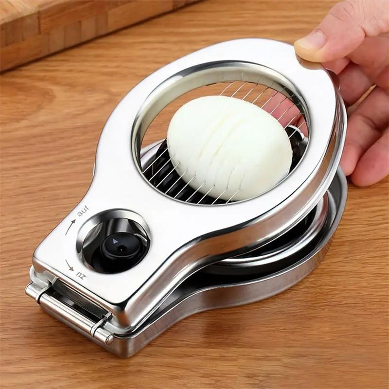 Stainless Steel Egg Cutter High Quality Salted Eggs Cutting Multifunctional Fruit Slicer Strawberry Cheese Tools Kitchen Gadgets
Stainless Steel Egg Cutter High Quality Salted Eggs Cutting Multifunctional Fruit Slicer Strawberry Cheese Tools Kitchen Gadgets