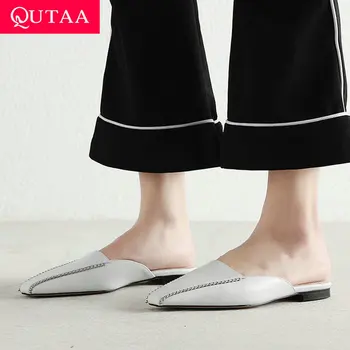 QUTAA 2020 Casual Square Toe Metal Decoration Comfort Women Flats Shoes Slingback Cow Leather All Match Summer Sandals Size34-41
QUTAA 2020 Casual Square Toe Metal Decoration Comfort Women Flats Shoes Slingback Cow Leather All Match Summer Sandals Size34-41