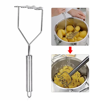 Wave Shape Potato Masher Stainless Steel Tool Kitchen Bar Potatoes Crusher Crushing Tool New Kitchen Accessories
Wave Shape Potato Masher Stainless Steel Tool Kitchen Bar Potatoes Crusher Crushing Tool New Kitchen Accessories