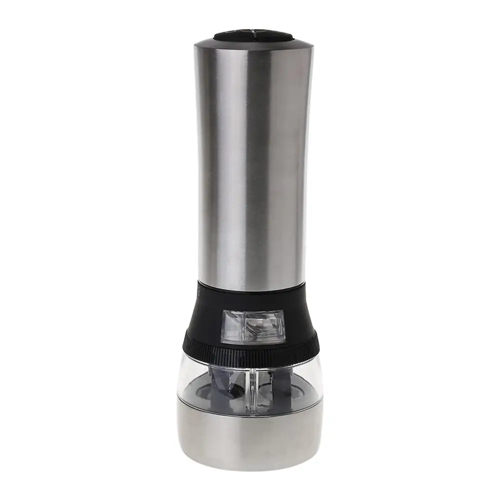 Stainless Steel Electric Pepper Grinder Seasoning Spices Mill Bottle Kitchen Tools Condiment Jar Holder
Stainless Steel Electric Pepper Grinder Seasoning Spices Mill Bottle Kitchen Tools Condiment Jar Holder
