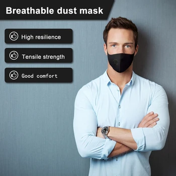 Travel Black Sun Protection Reusable Cycling Double Breathing Fashion Mouth Mask Elastic Air Pollution Filter Pad Outdoor 
Travel Black Sun Protection Reusable Cycling Double Breathing Fashion Mouth Mask Elastic Air Pollution Filter Pad Outdoor