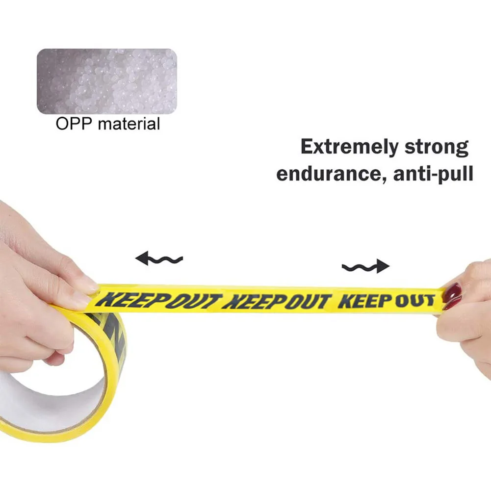 Generic 1 Roll Yellow DIY Warning Tape Danger Caution Fragile Keep Out