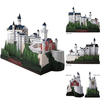 Building 3D paper model DIY handmade paper model paper model of Neuschwanstein Castle, Germany
Building 3D paper model DIY handmade paper model paper model of Neuschwanstein Castle, Germany